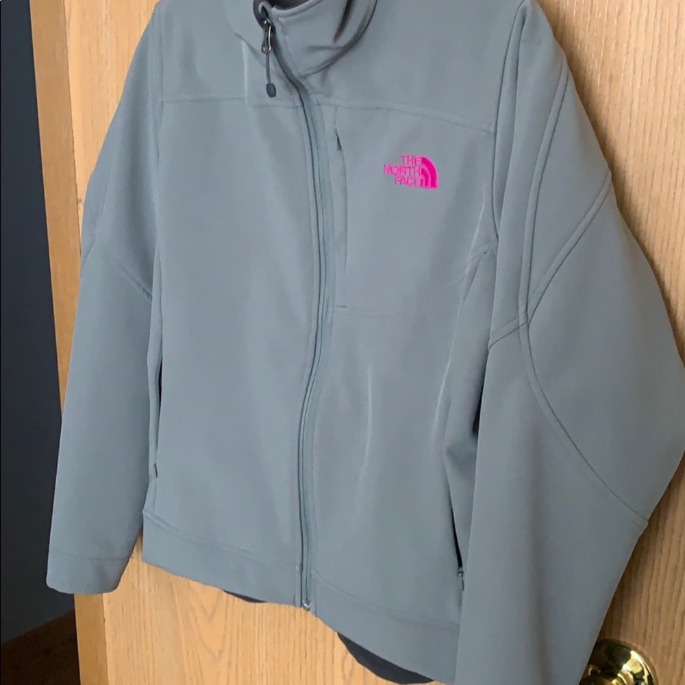 The north face zip up light coat